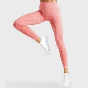 Gymshark Pink Coral Marl High Rise Vital Seamless Tight Leggings